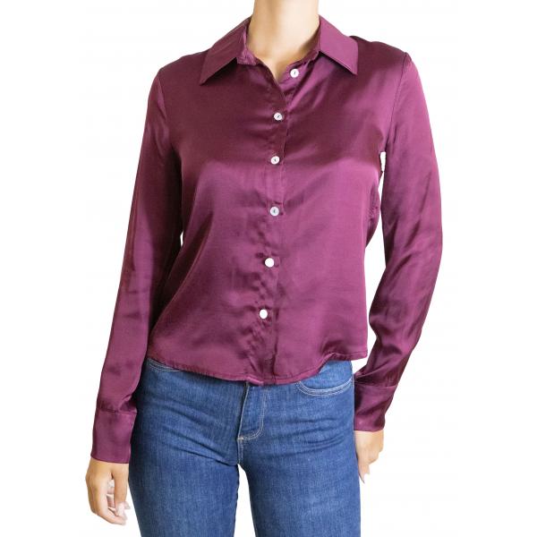 Camicia in viscosa con colletto